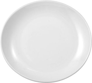 Teller flach oval 21 cm weiß Meran (Steak & More)