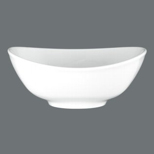 Suppen Bowl oval 16 cm weiß Meran