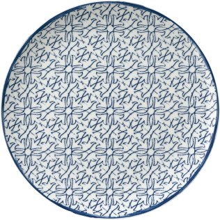 Teller flach coup 28cm Shabby Chic 5 Porzellan
