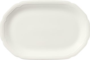 Servierplatte oval coup Relief 24x16cm / CREATE Porzellan