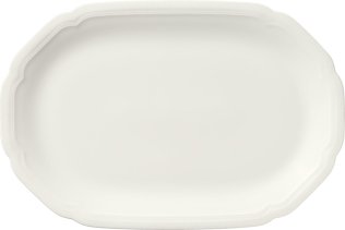 Servierplatte oval coup Relief 33x22cm / CREATE Porzellan