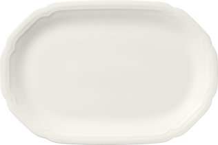 Servierplatte oval coup Relief 36x24cm / CREATE Porzellan