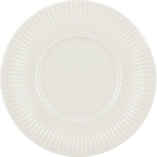 Teller flach rund Fahne Relief 16cm / VIBES DELIGHT Porzellan