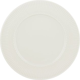 Teller flach rund Fahne Relief 21cm / VIBES DELIGHT Porzellan