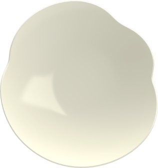 Teller tief amorph coup 25cm weiß, KUMO