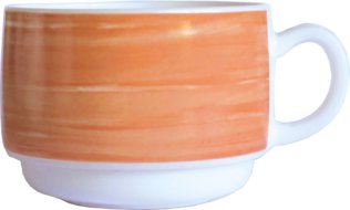 Brush Orange Obertasse 19 cl Ø 80 mm