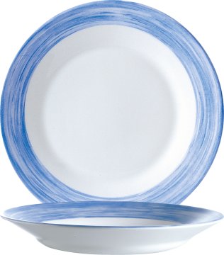Brush Blue Teller tief 22,5cm