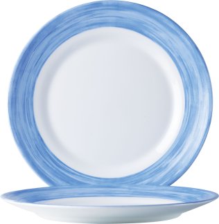 Brush Blue Teller flach 25,4cm