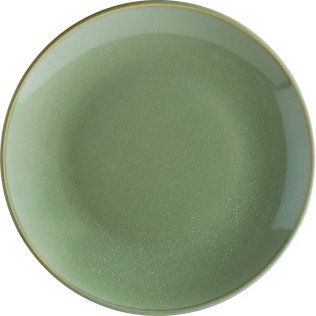 Sage Gourmet Teller flach 21cm Grün Porzellan