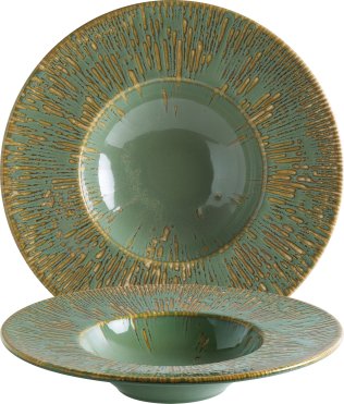Snell Sage Banquet Pastateller 28cm Grün Porzellan