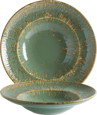 Snell Sage Gourmet Pastateller 27cm Grün Porzellan