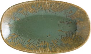 Snell Sage Gourmet Servierplatte oval 15x8,5cm Grün Porzellan