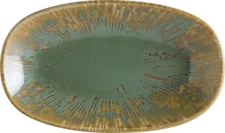 Snell Sage Gourmet Servierplatte oval 19x11cm Grün Porzellan