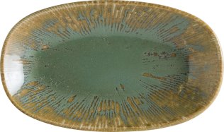 Snell Sage Gourmet Servierplatte oval 24x14cm Grün Porzellan