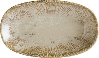 Snell Sand Gourmet Servierplatte oval 19x11cm Beige Porzellan