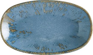 Snell Sky Gourmet Servierplatte oval 15x8,5cm Blau Porzellan