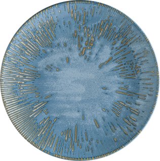 Snell Sky Gourmet Teller flach 21cm Blau Porzellan