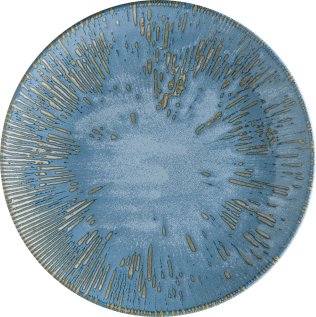 Snell Sky Gourmet Teller flach 27cm Blau Porzellan
