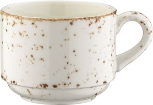 Grain Banquet Obertasse 21 cl stapelbar Creme 110 x 82 mm Porzellan