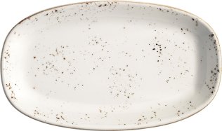 Grain Gourmet Servierplatte oval 19x11cm Creme Porzellan