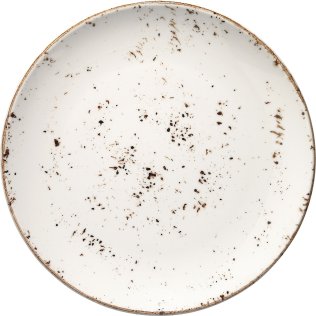 Grain Gourmet Teller flach 21cm Creme Porzellan