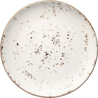 Grain Gourmet Teller flach 25cm Creme Porzellan