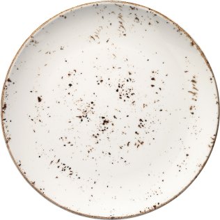 Grain Gourmet Teller flach 30cm Creme Porzellan