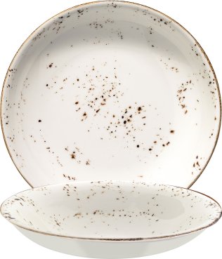 Grain Gourmet Teller tief 20cm Creme Porzellan