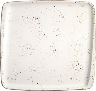 Grain Moove Platte 22x20cm Creme Porzellan