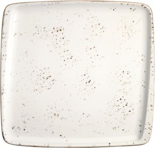 Grain Moove Platte 32x30cm Creme Porzellan