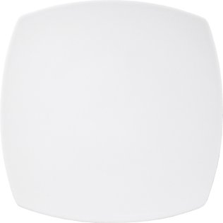 Tokio White Teller quadratisch flach 31cm Weiß Porzellan