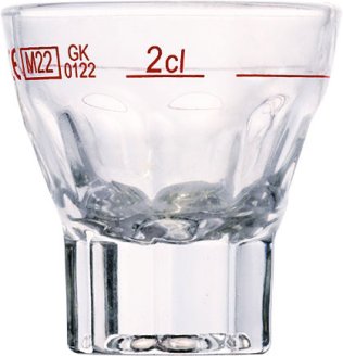 Mannheim Stamper 3,7 cl 2 /-/ RR 53 x mm Transparent