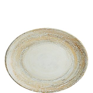 Patera Moove Servierplatte oval 25x19cm Braun Porzellan