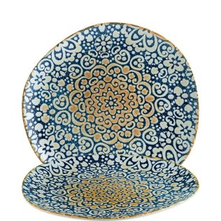 Alhambra Vago Teller flach 29cm Blau Porzellan