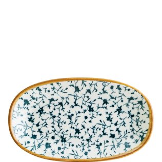 Calif Gourmet Servierplatte oval 24x14cm Blau Porzellan