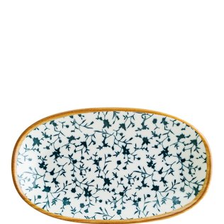 Calif Gourmet Servierplatte oval 34x19cm Blau Porzellan