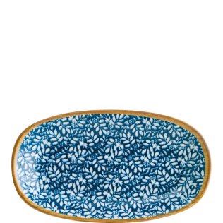 Lupin Gourmet Servierplatte oval 34x19cm Blau Porzellan