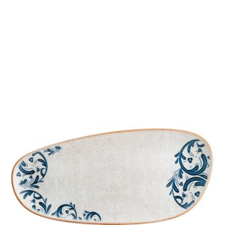 Viento Vago Servierplatte oval 36cm Blau Porzellan