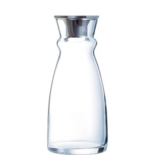 Fluid Karaffe 75 cl mit Plastikdeckel 97 x mm Transparent