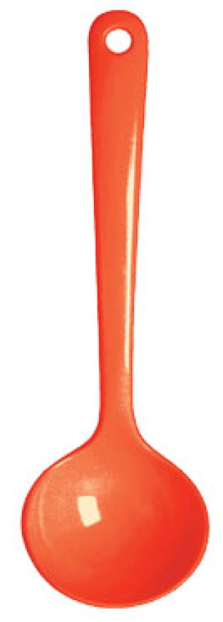 Schöpfkelle 250 mm Melamin rot Kunststoff