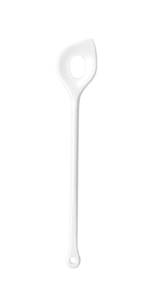 Spitzlochlöffel 31cm weiß Kunststoff