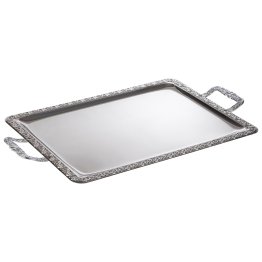 Buffet Tablett SCHÖNER ESSEN 60 x 36 cm Edelstahl
