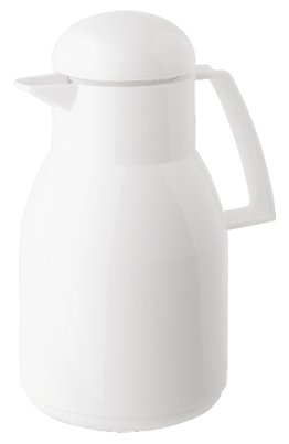 Isolierkanne 1,0 l weiß Top Kunststoff