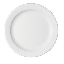 Teller flach Fahne 1150/28 cm weiß B1100 Porzellan