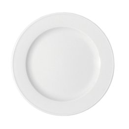 Teller flach Fahne 5382/30 cm weiß Bonn Porzellan