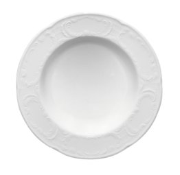 Teller halbtief flach Fahne 5719/20 cm weiß Mozart Porzellan