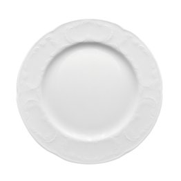 Teller flach flache Fahne 5719/25 cm weiß Mozart Porzellan