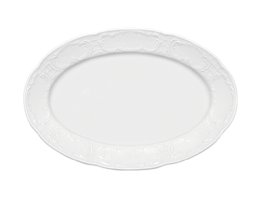Servierplatte oval Fahne 5712/28 cm weiß Mozart