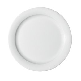 Teller flach Fahne 9050/16 cm weiß Dimension Porzellan