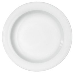 Teller halbtief Fahne 9050/20 cm weiß Dimension Porzellan